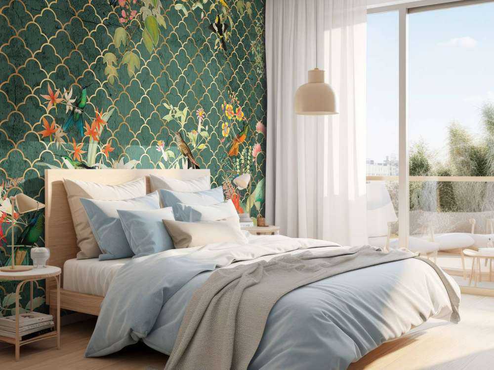 Élégance de la jungle avec de l'or