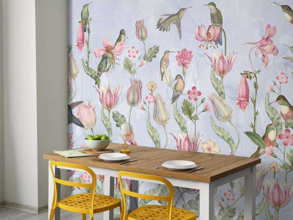 Symphonie des Colibris de Printemps - Sérénade Bleu Pastel