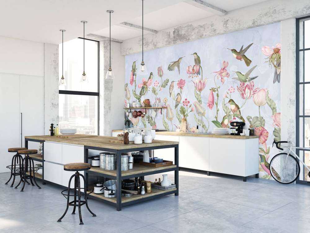 Symphonie des Colibris de Printemps - Sérénade Bleu Pastel