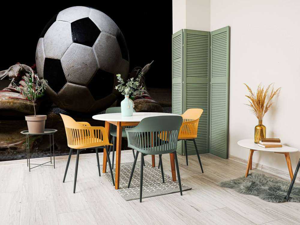 Football entre deux baskets