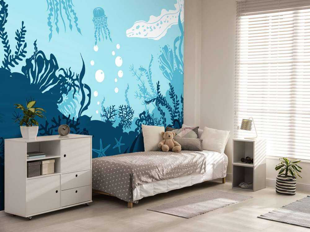 Le monde sous-marin bleu