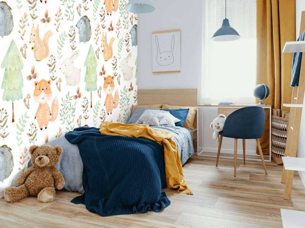 Aquarelle des animaux de la forêt