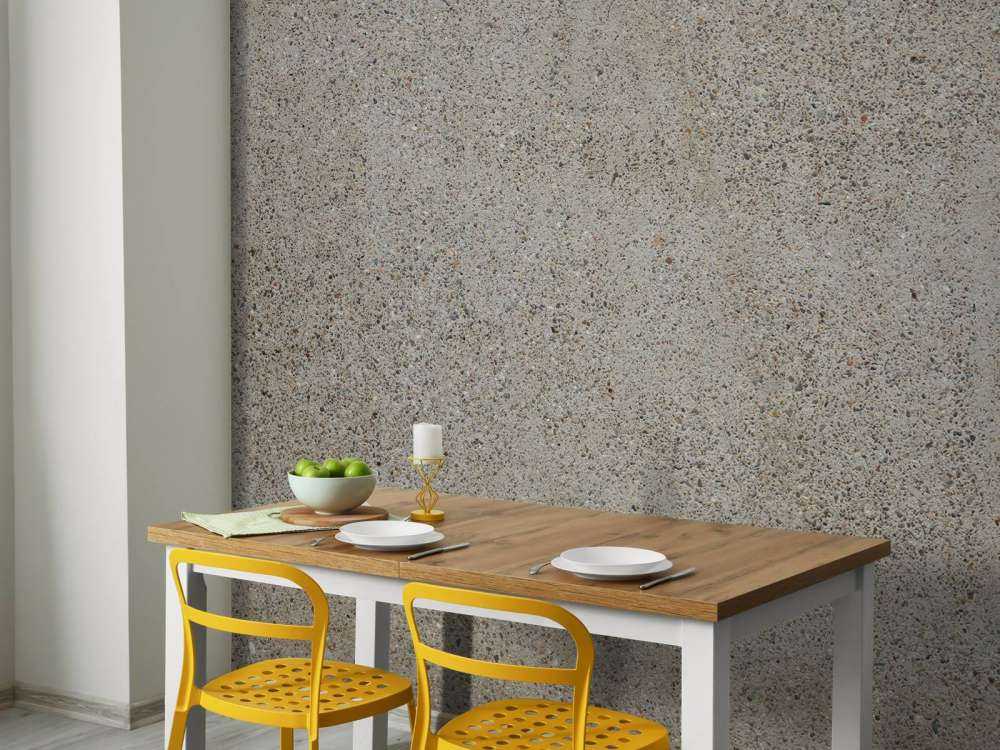 Béton avec grosses pierres