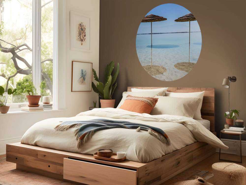 Parasols en mer