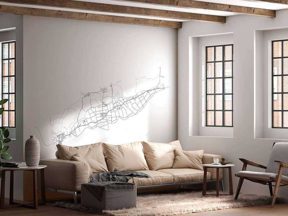 Carte de Terschelling, blanc