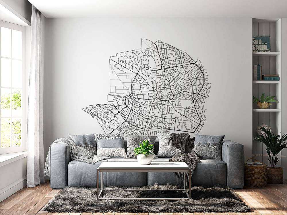 Carte de Hilversum, blanc