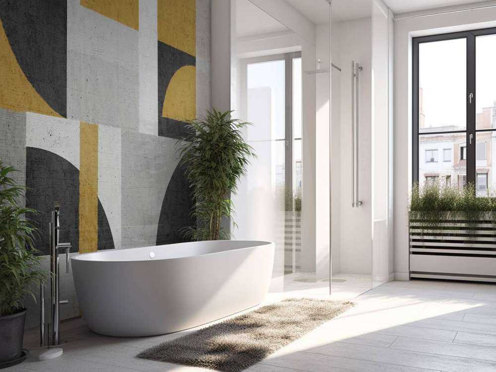 Demi-lunes en style béton