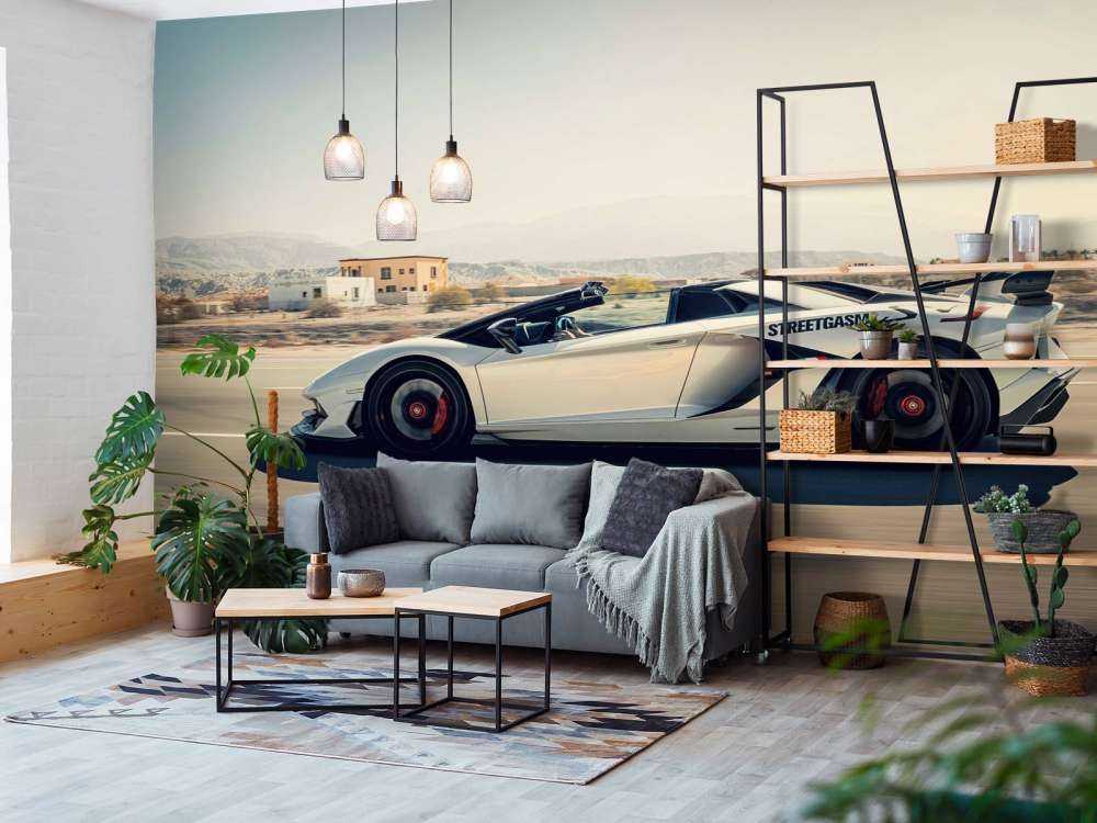 Lamborghini Aventador Roadster dans le désert