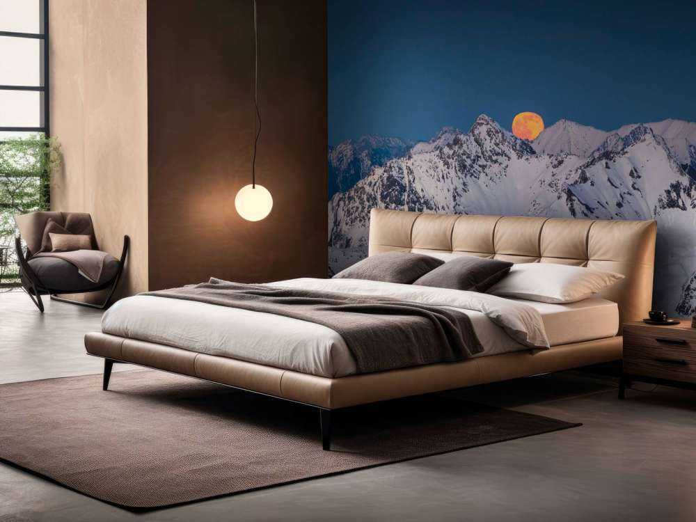 Pleine lune au-dessus des sommets alpins