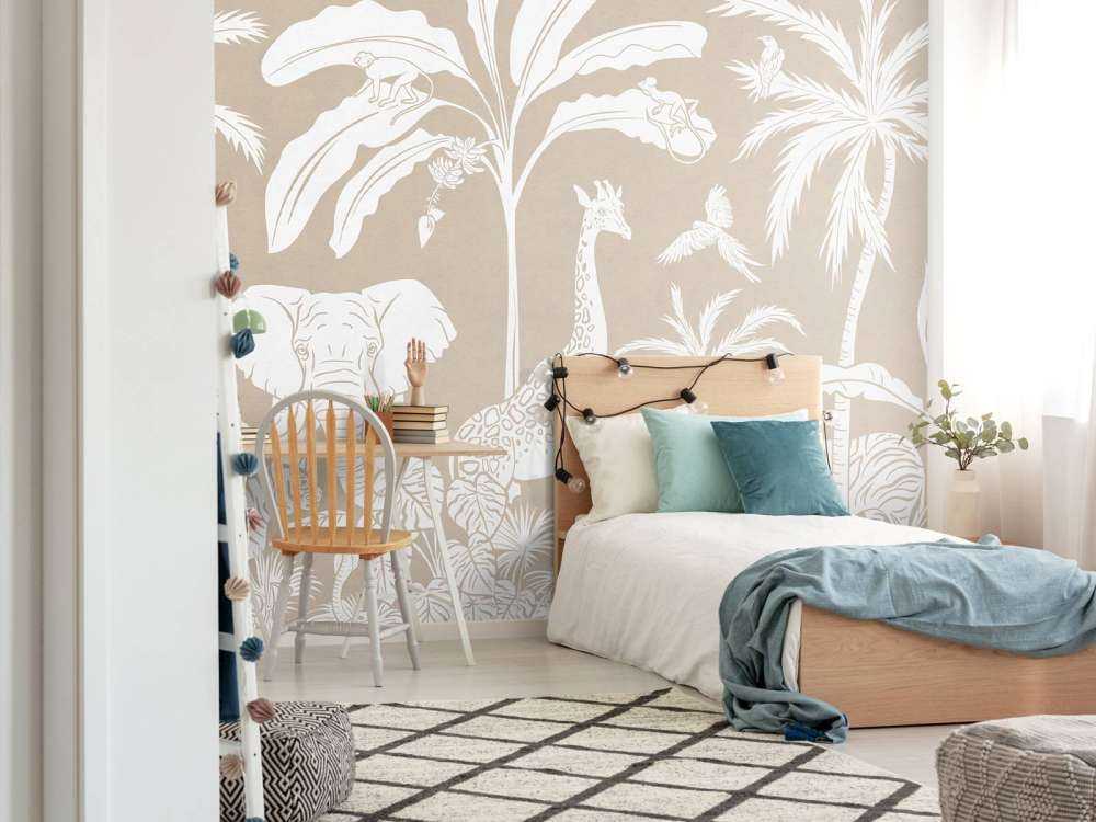 Jungle Monochrome - Marron