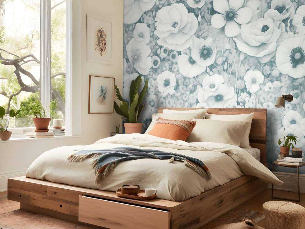 Conte de pavot monochrome océan