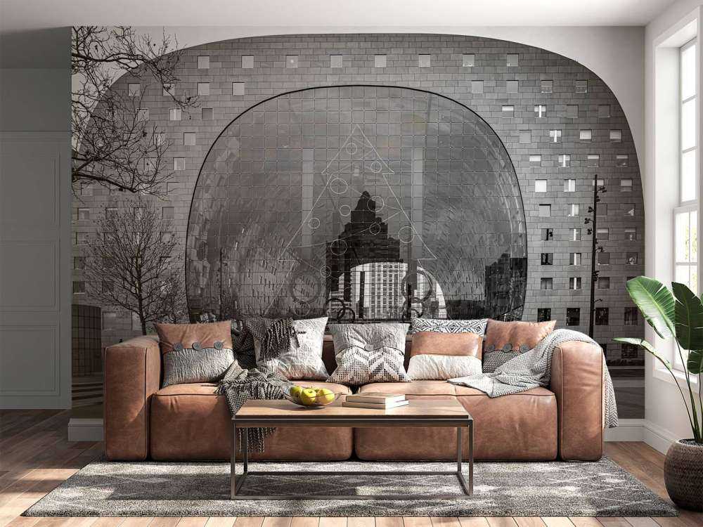 Markthal Réflexions en Monochrome