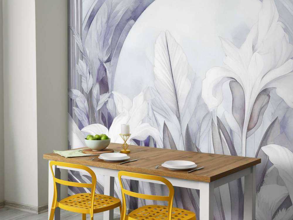 Iris au lever du soleil violet