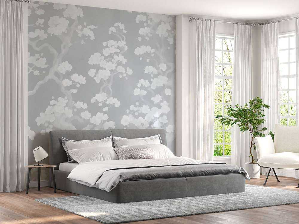 Forêt en fleurs merveilleuse - bleue