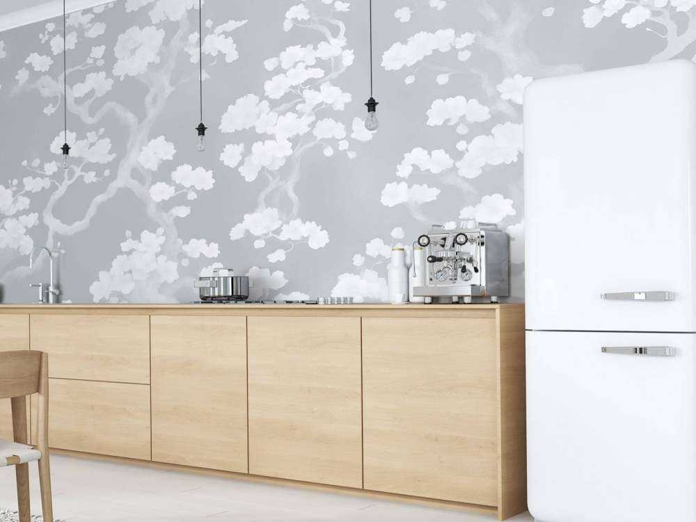 Forêt en fleurs merveilleuse - bleue