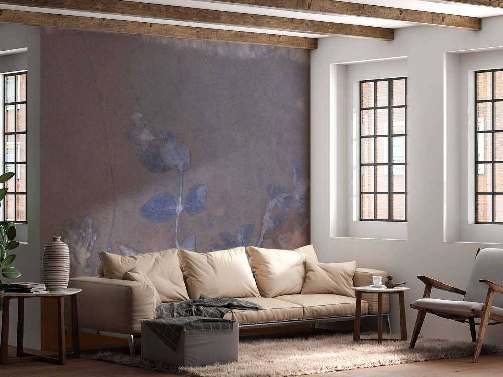 Géranium sauvage en neige - bleu