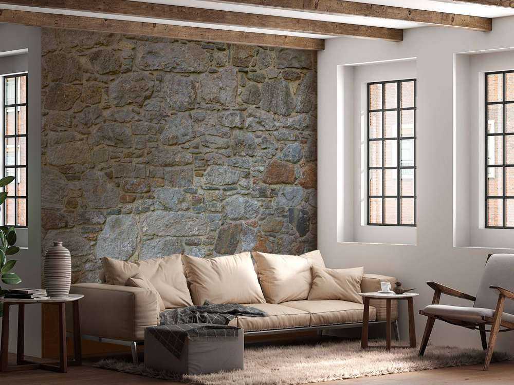 Mur de pierre médiéval