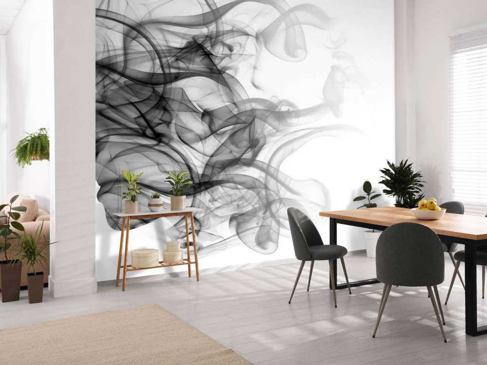 Tête formée de fumée