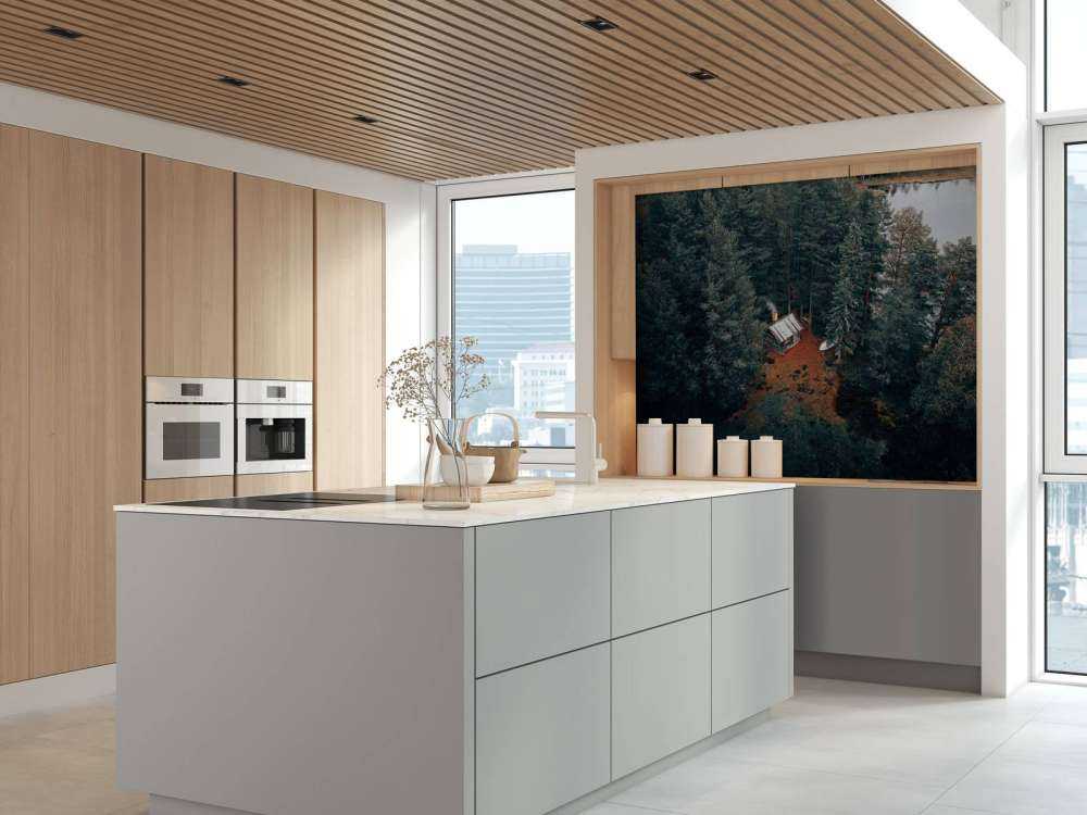 Cabane entourée de forêts et de lacs