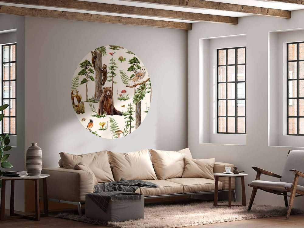 Mosaïque de vie boisée