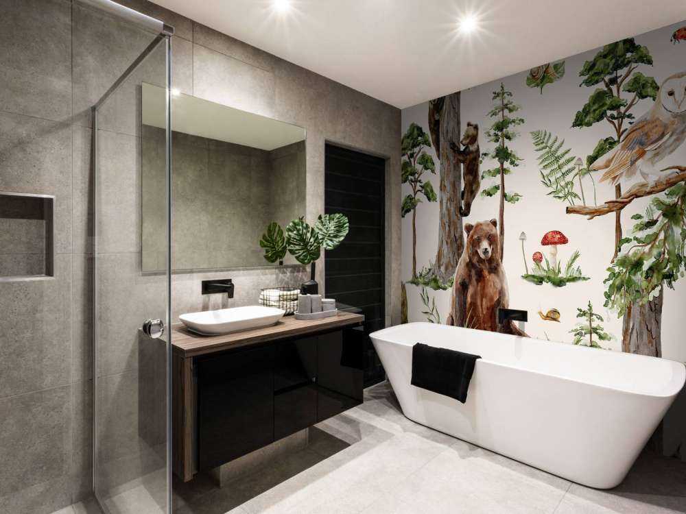 Mosaïque de vie boisée