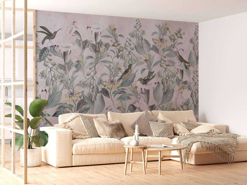 Chant d'oiseau éthéré en fleurs - Élégance atténuée