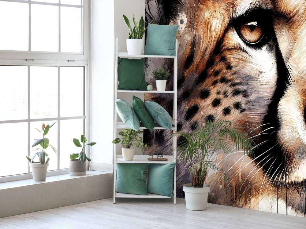 Guépard à l'aquarelle