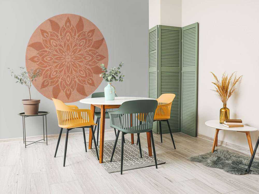 Mandala de terre fleuri