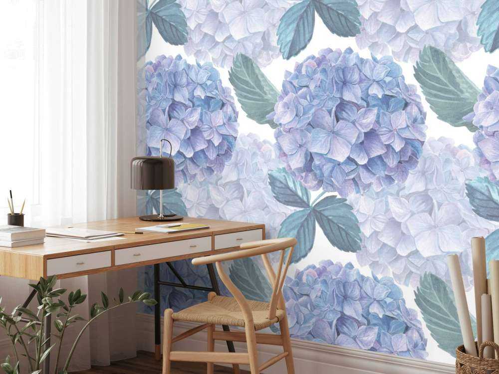 Rosée sur les Hortensias