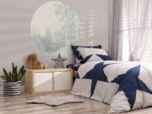 Paysage forestier bleu #1