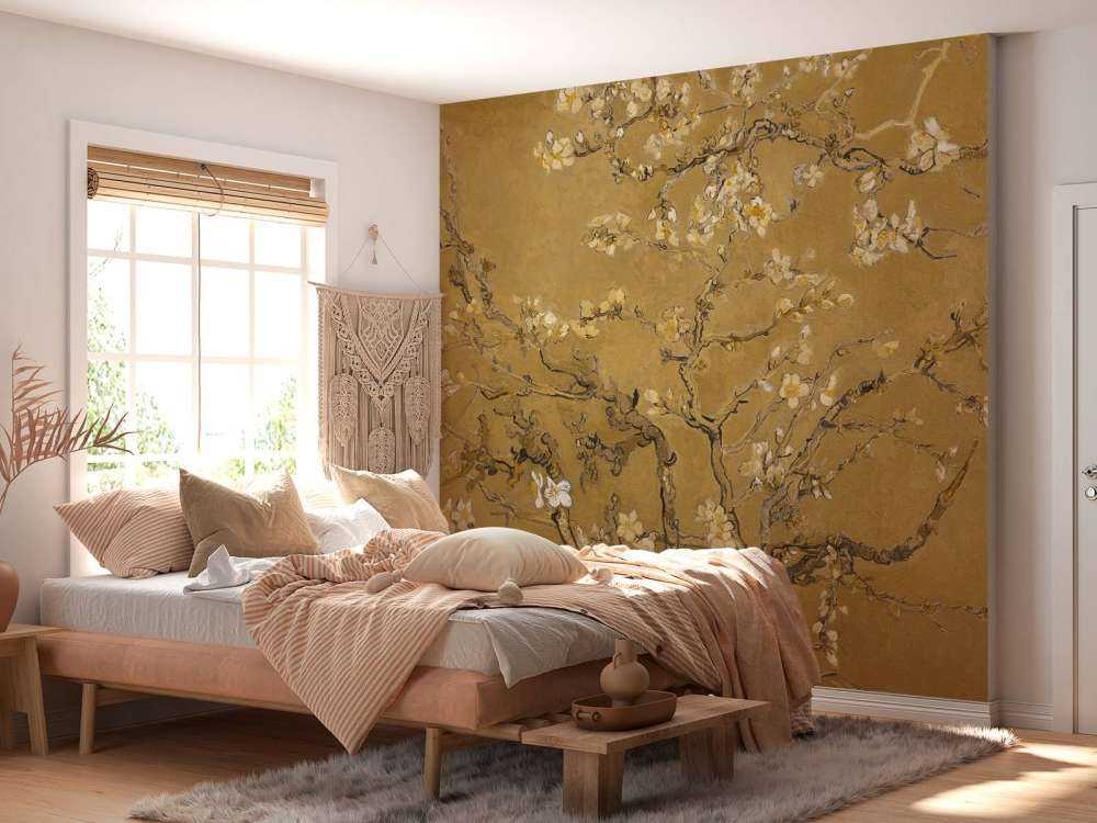 Fleur d'amandier jaune