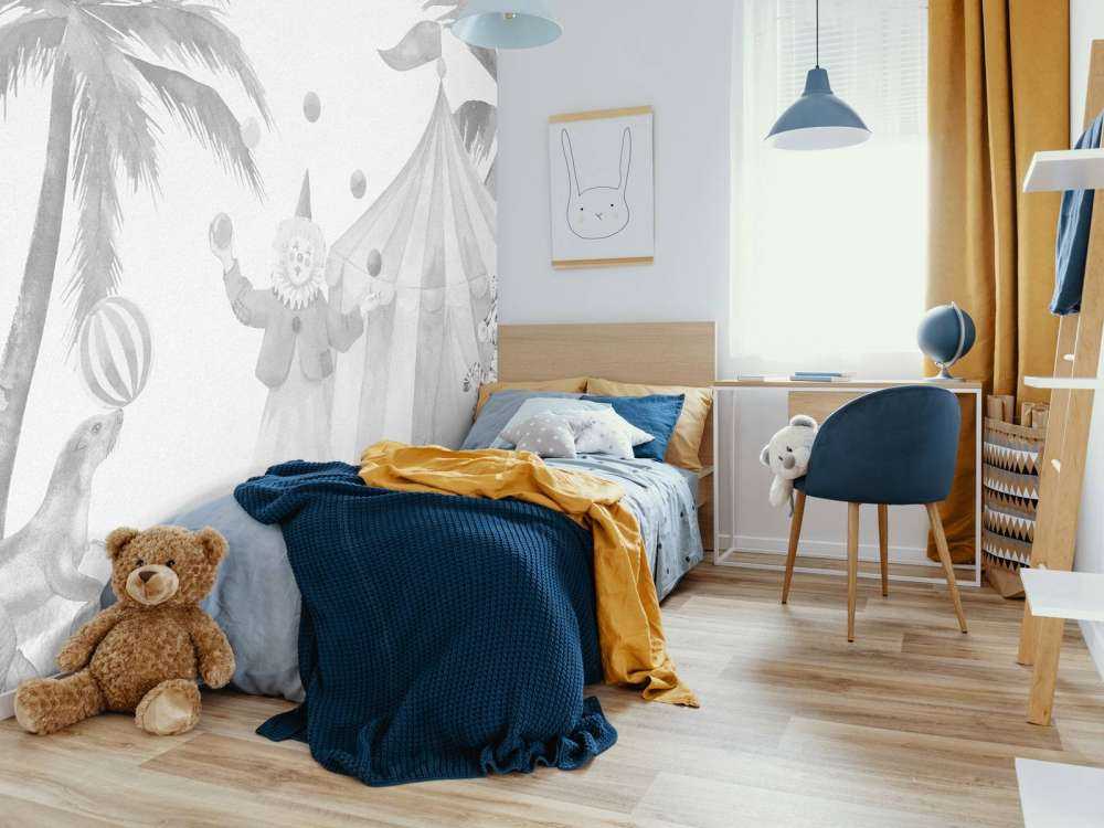 Joyeux animaux de cirque gris