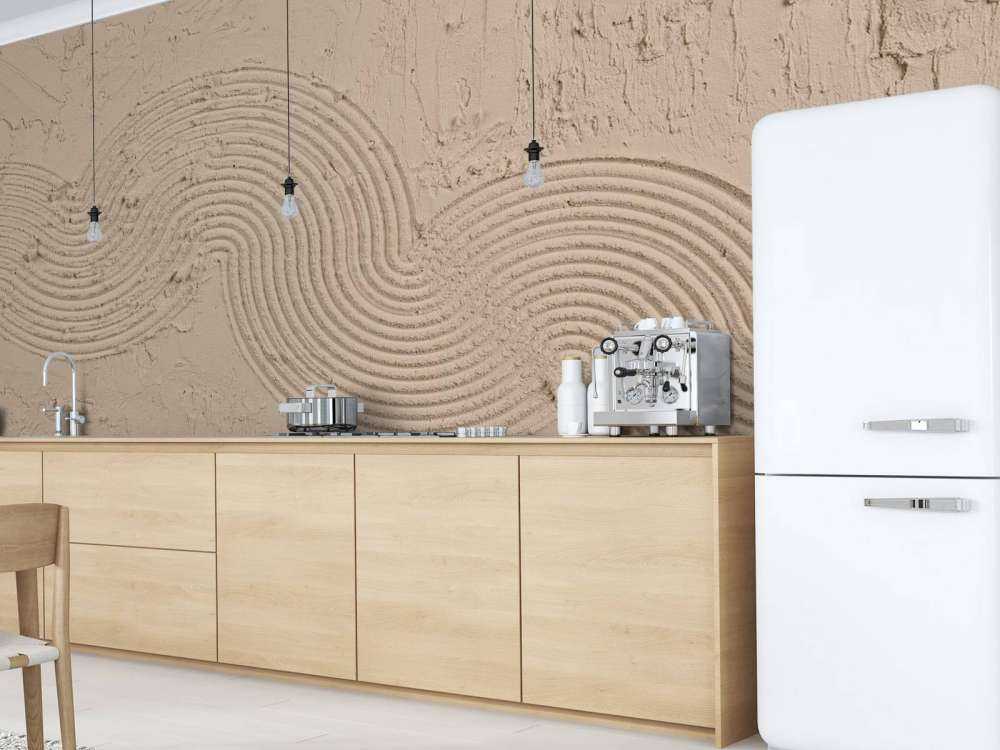 Texture Zen Garden en taupe
