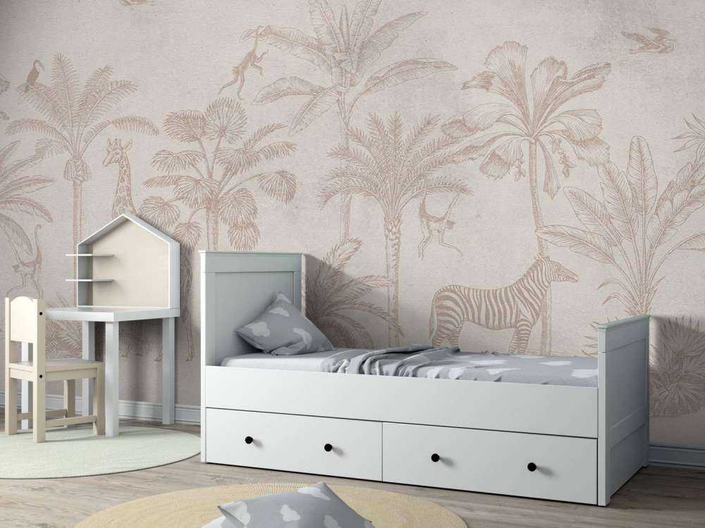 Animal tropical jungle taupe