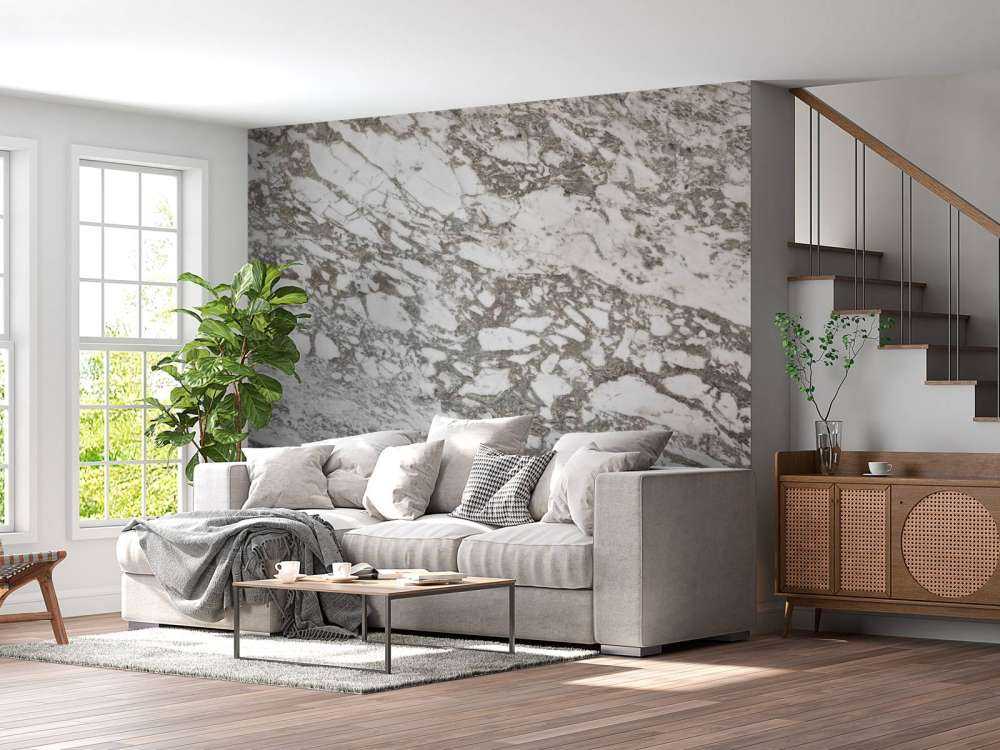 Marbre blanc à structure grossière