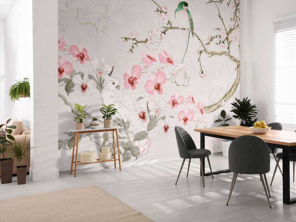 Chinoiserie avec cacatoès