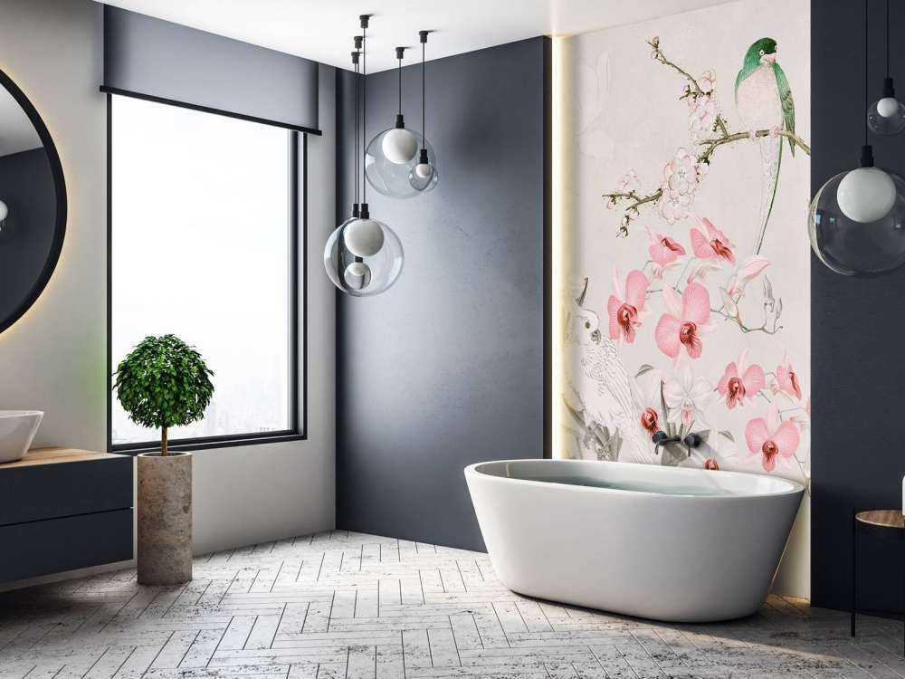 Chinoiserie avec cacatoès