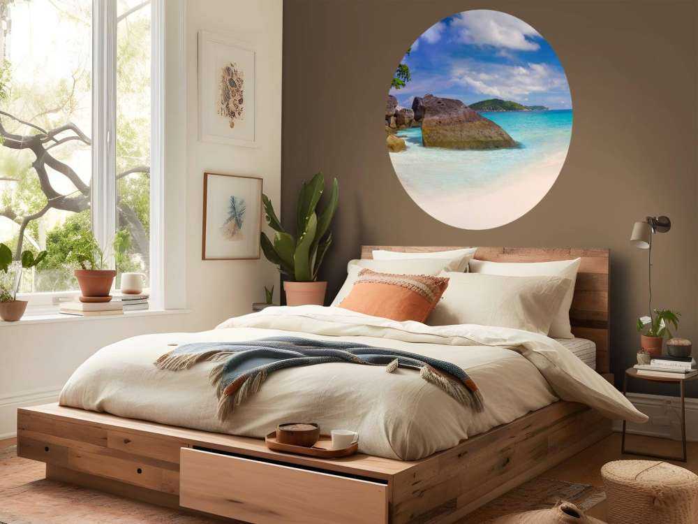 Photo panoramique d'une plage tropicale