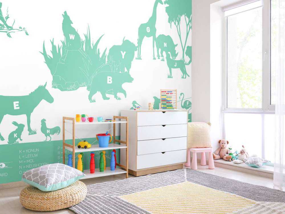 Alphabet animal, vert