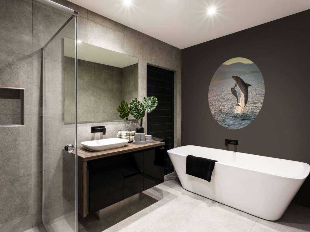 Deux dauphins qui sautent