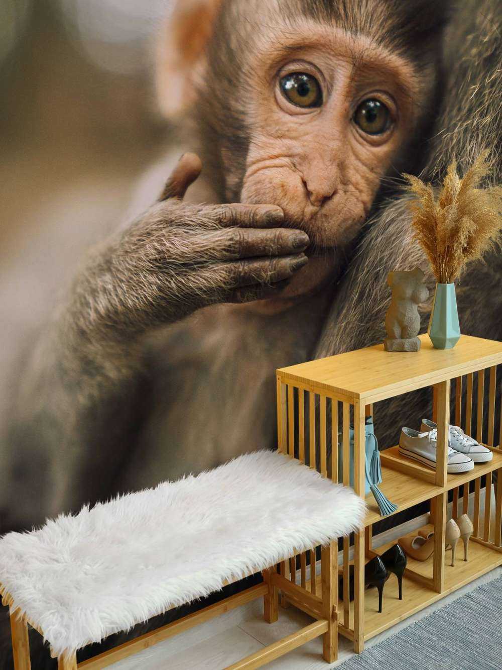 Gros plan d'un petit singe