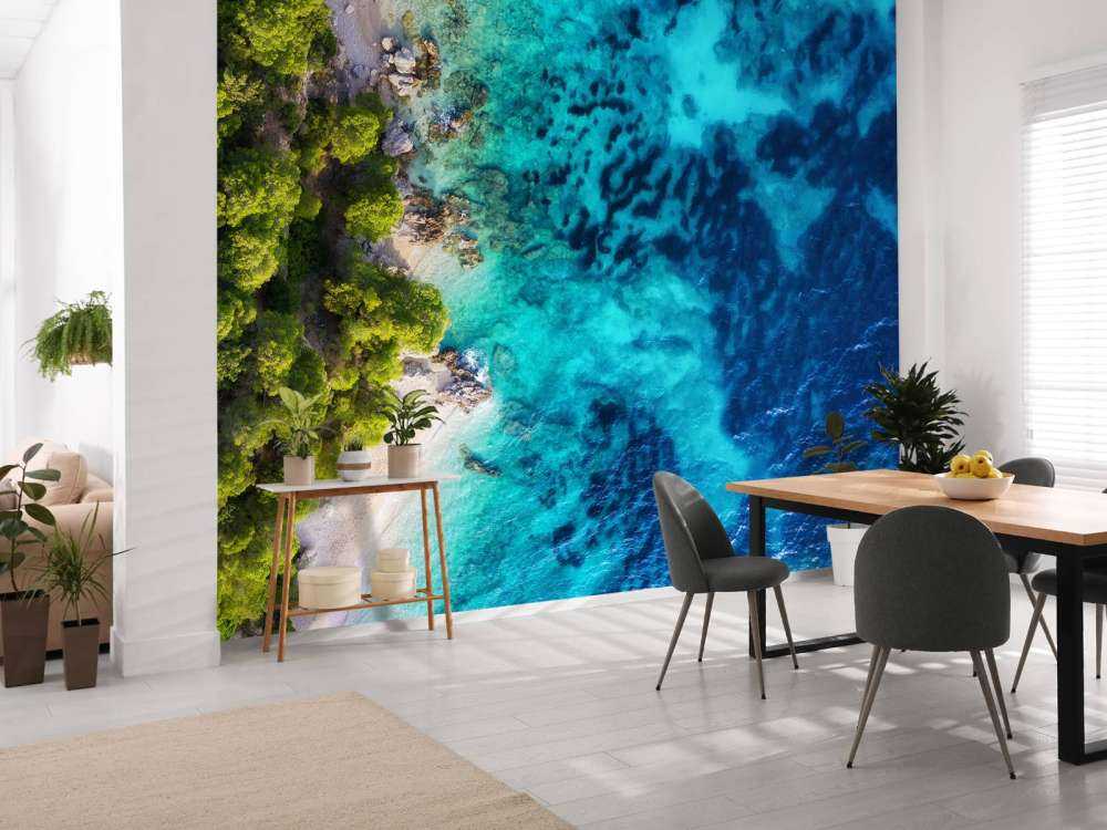 La côte vue du ciel