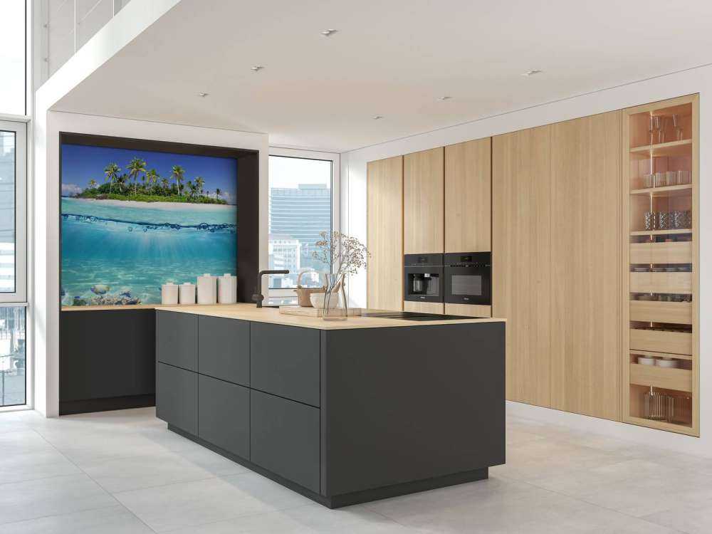 Île tropicale et récif corallien