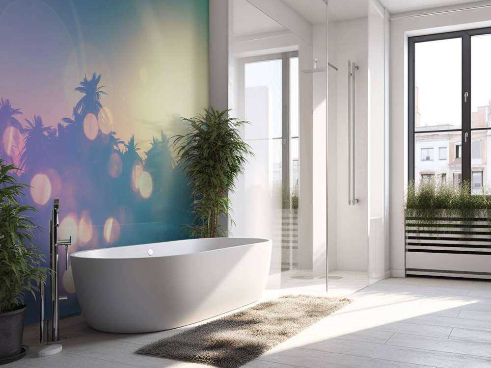 Palmiers avec effet rétro