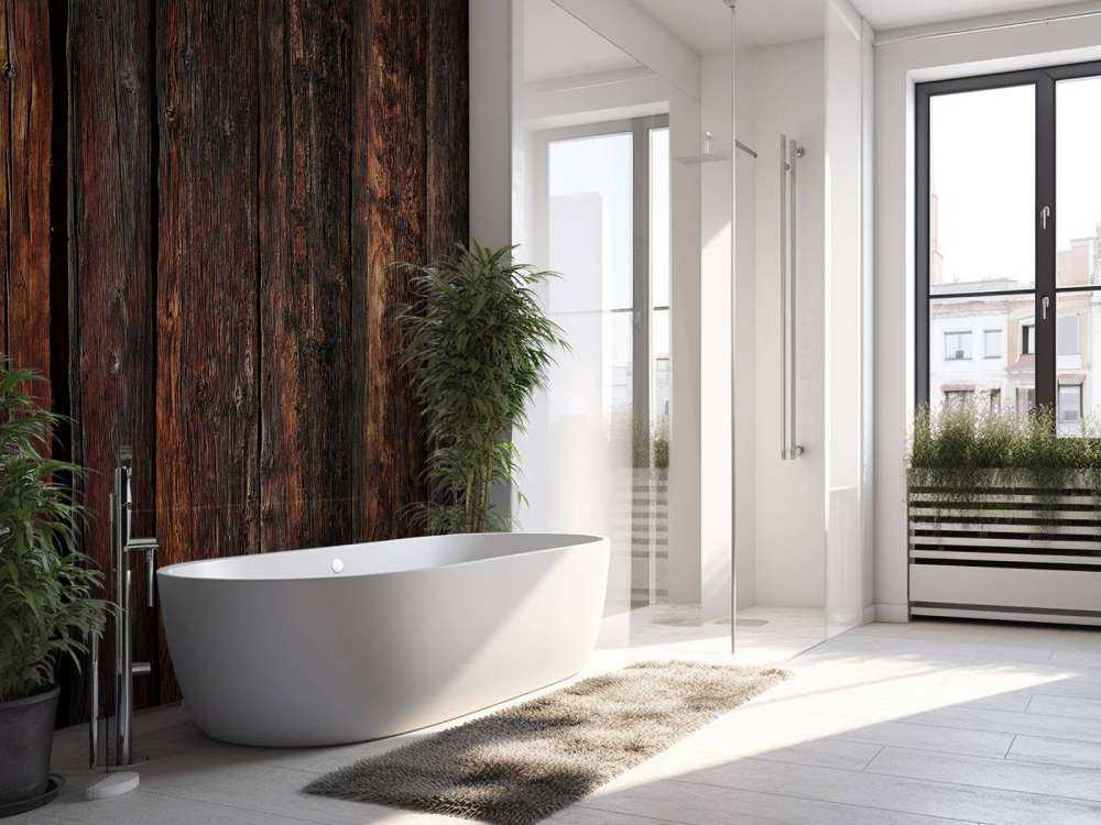 Bois vertical foncé