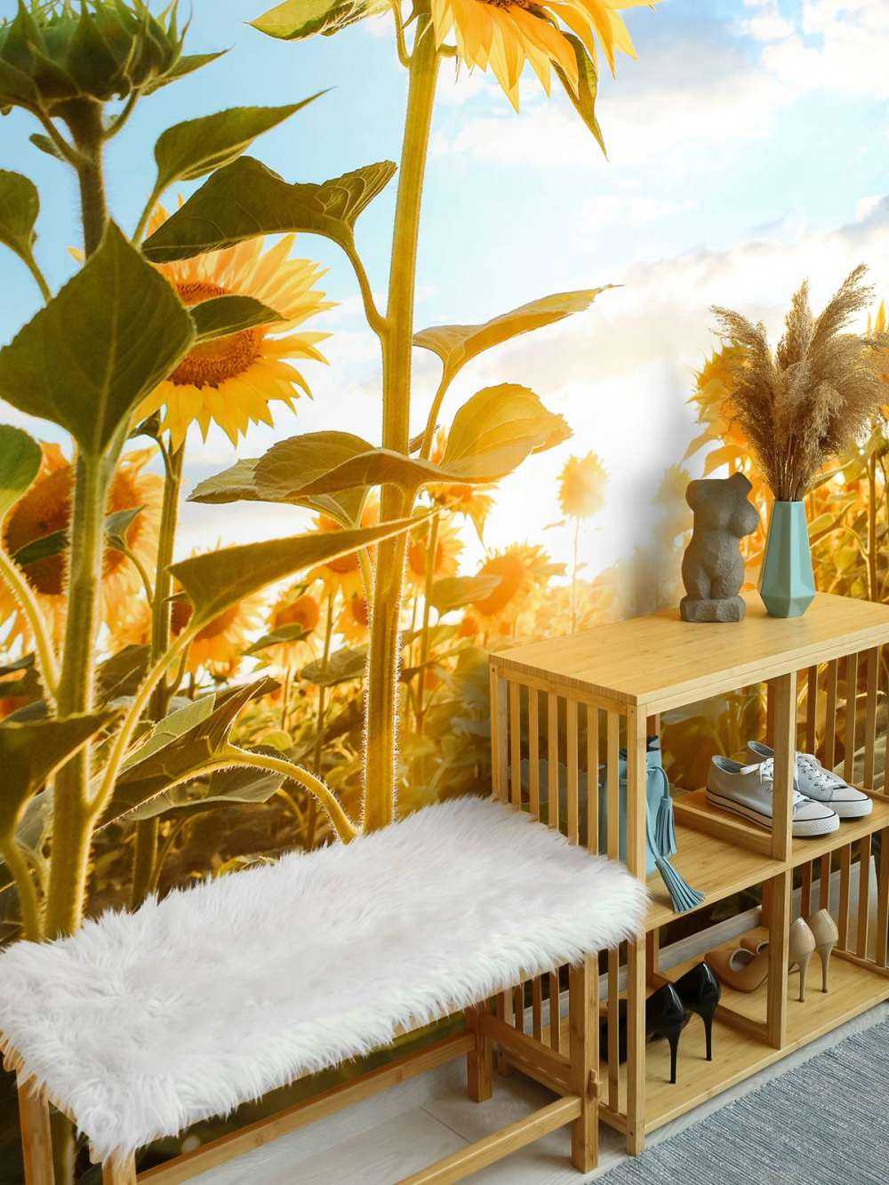 Tournesol avec ciel bleu