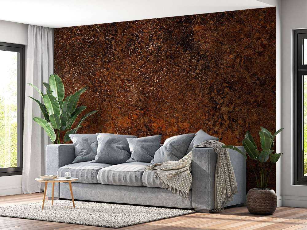 Structure brune rouillée