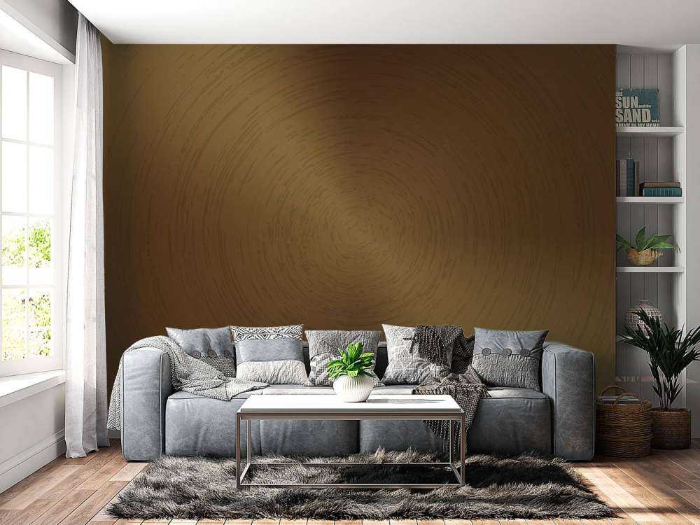 Fond circulaire en bronze