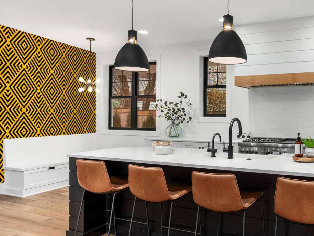 Art déco noir et or