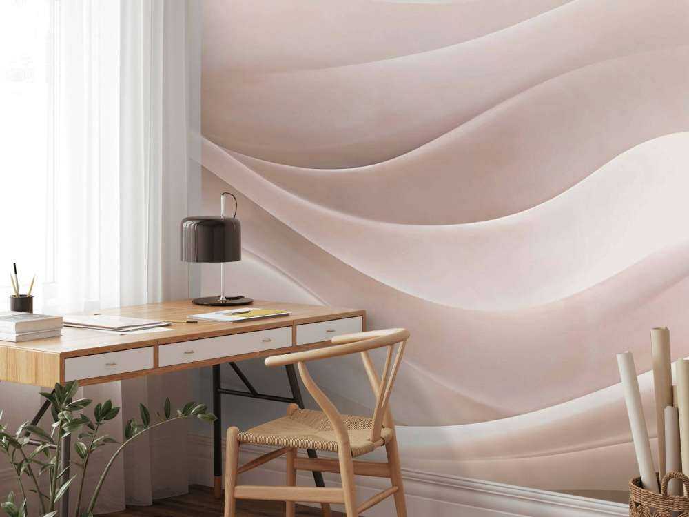 Vagues apaisantes calmes aqua beige